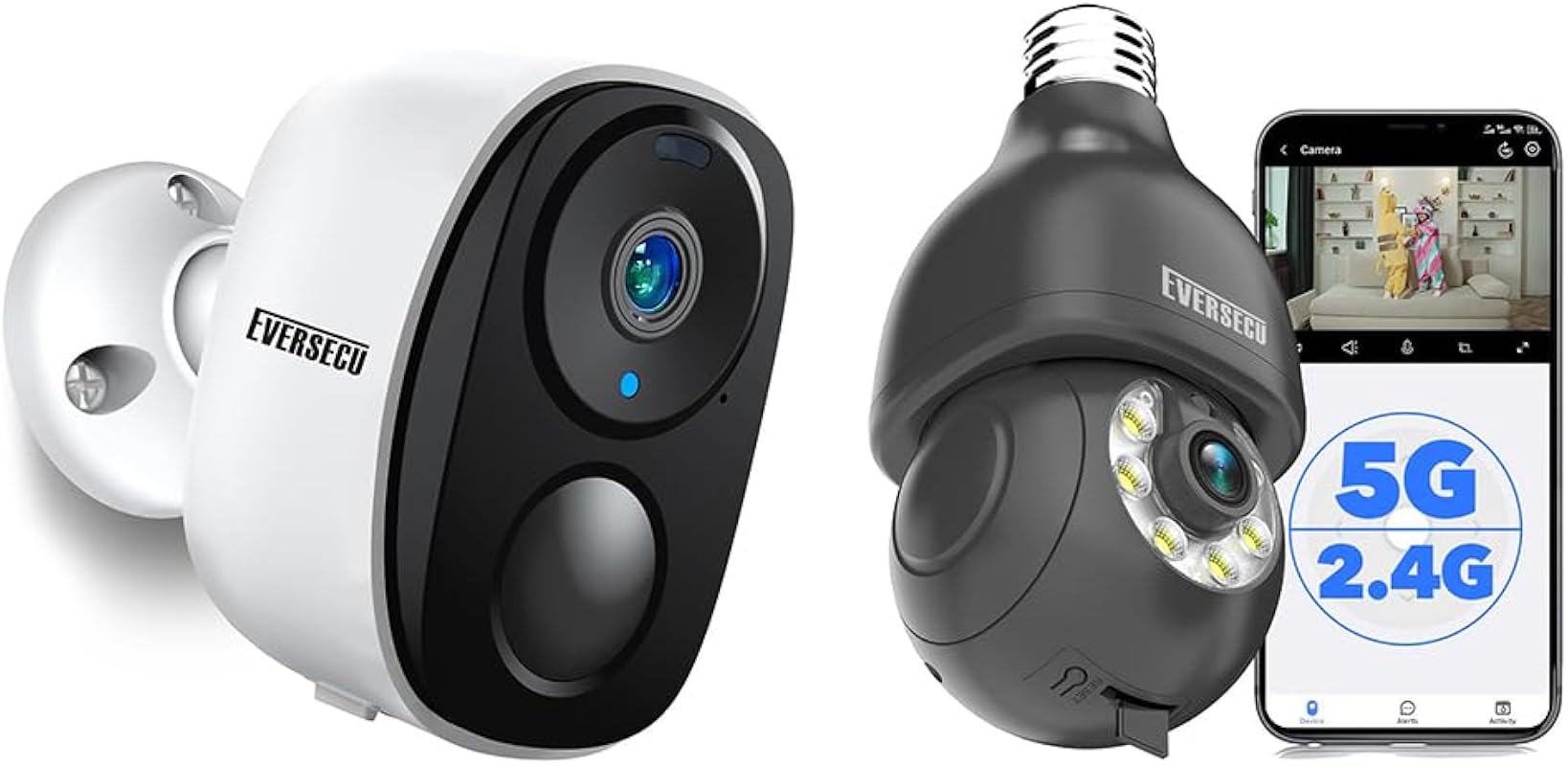EVERSECU Screw Security Camera Wireless