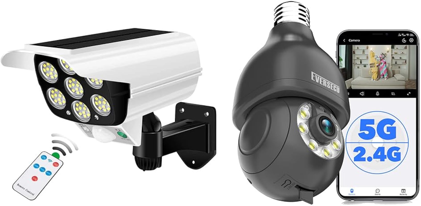 EVERSECU Solar Spotlight Security Camera