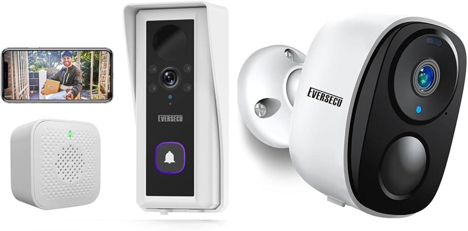 EVERSECU Wireless Security Camera Doorbell